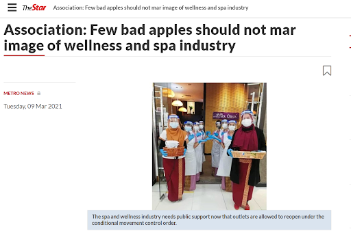 wellness and spa industry